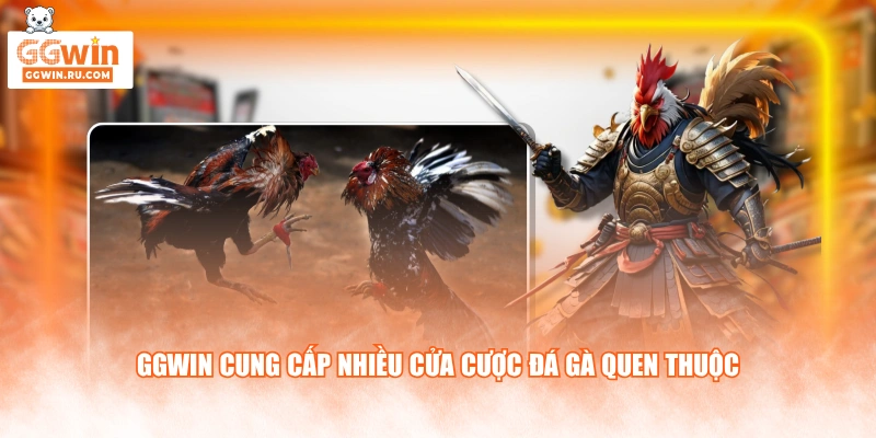 GGWIN cung cấp nhiều cửa cược đá gà quen thuộc